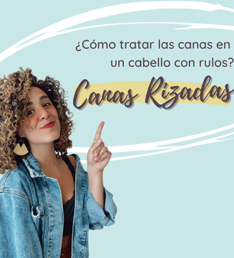 Canas rizadas: cómo tratar las canas en un cabello con rulos