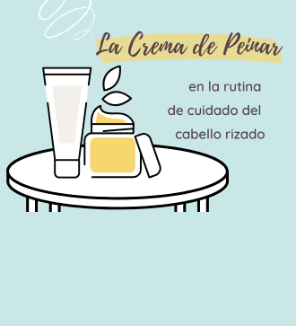La crema para peinar en la rutina de cuidado del cabello rizado