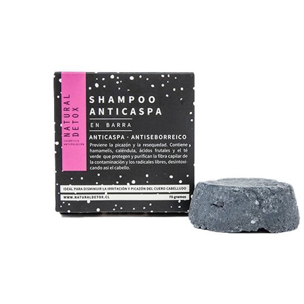 Natural Detox Shampoo Anticaspa en Barra