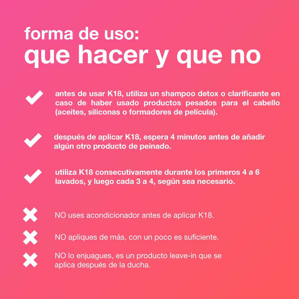 K18 - Máscara de reparación molecular