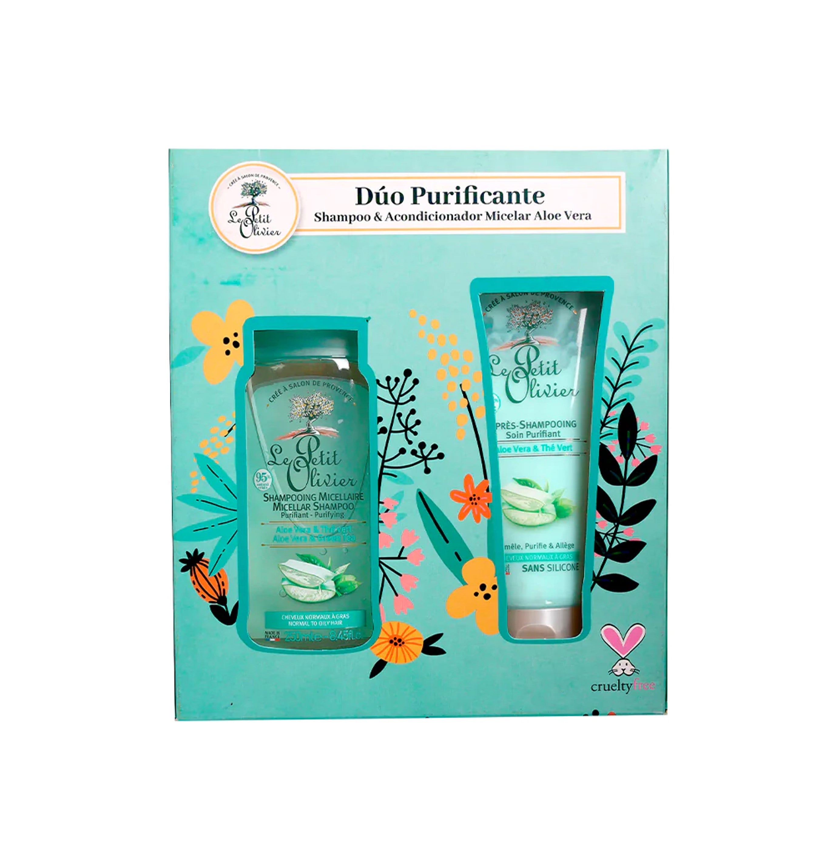 Le Petit Olivier - Set Shampoo y Acondicionador Aloe Vera Y Té Verde